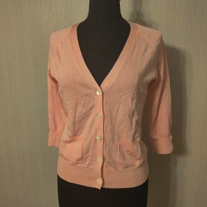Banana Republic Pink Cardigan Sweater Size Medium